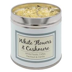 White Flowers &amp; Cashmere Candle
