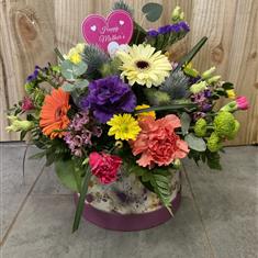 A Mother&#39;s Day Vibrant Hatbox (Florist Choice)