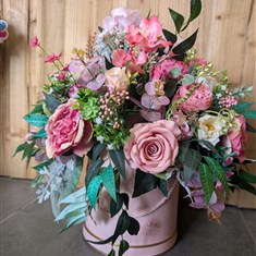 Luxury silk hatbox